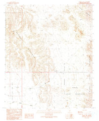 Burro Gap 1990 topographic map thumbnail