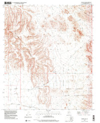 Burro Gap 1996 topographic map thumbnail