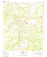 Buzzard Roost Mesa 1972 topographic map thumbnail