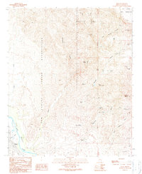 Bylas 1989 topographic map thumbnail