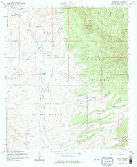 Canelo Pass 1958 topographic map thumbnail