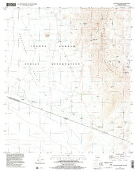 Caponera Peak 1996 topographic map thumbnail