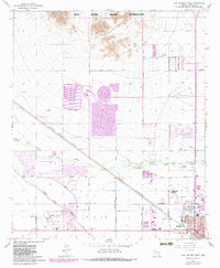 Casa Grande West 1965 topographic map thumbnail