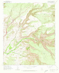 Casner Butte 1965 topographic map thumbnail