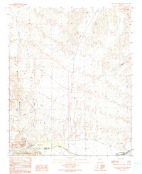 Castaneda Hills SW 1990 topographic map thumbnail
