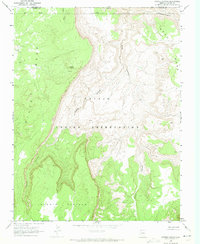 Cattle Canyon 1970 topographic map thumbnail