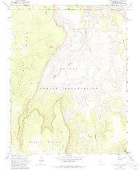 Cattle Canyon 1970 topographic map thumbnail