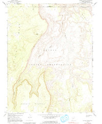 Cattle Canyon 1970 topographic map thumbnail