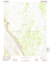 Cedar Tree Hills 1985 topographic map thumbnail