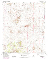 Cerro Hueco 1971 topographic map thumbnail