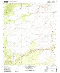 Chavez Mtn NW 1970 topographic map thumbnail
