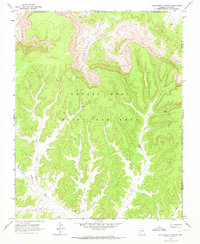 Chilchinbito Canyon 1968 topographic map thumbnail
