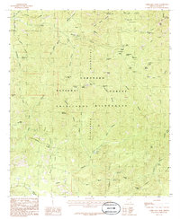 Chiricahua Peak 1986 topographic map thumbnail