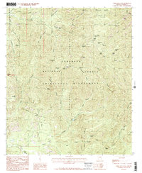 Chiricahua Peak 1986 topographic map thumbnail