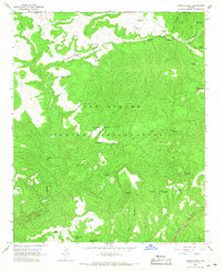 Cibecue Peak 1966 topographic map thumbnail