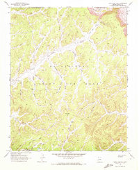 Cliff Rose Hill 1968 topographic map thumbnail