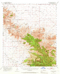 Cochise Head 1950 topographic map thumbnail