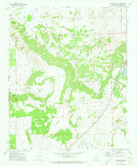 Concho Lake 1971 topographic map thumbnail