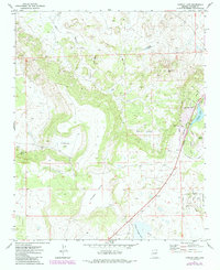 Concho Lake 1971 topographic map thumbnail