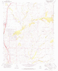 Cordes Junction 1974 topographic map thumbnail