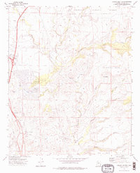 Cordes Junction 1974 topographic map thumbnail