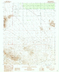 Cortez Peak 1989 topographic map thumbnail