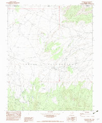Cow Butte 1982 topographic map thumbnail