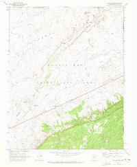 Cow Springs 1970 topographic map thumbnail