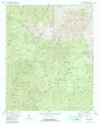 Crown King 1969 topographic map thumbnail