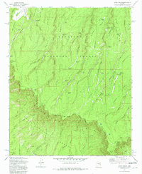 Dane Canyon 1972 topographic map thumbnail