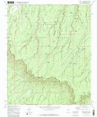 Dane Canyon 1972 topographic map thumbnail