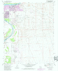 Davis Dam SE 1970 topographic map thumbnail
