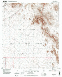 Diaz Peak 1996 topographic map thumbnail