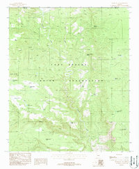 Double Buttes 1988 topographic map thumbnail
