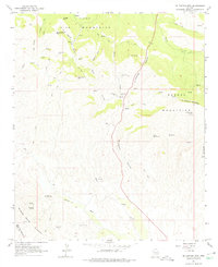 El Capitan Mtn 1964 topographic map thumbnail