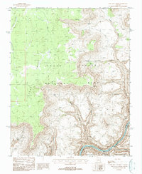 Fern Glen Canyon 1988 topographic map preview