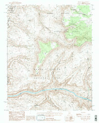 Fishtail Mesa 1988 topographic map thumbnail