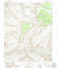 Fishtail Mesa 1988 topographic map thumbnail