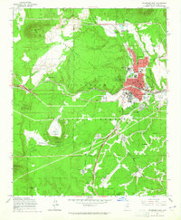 Flagstaff West 1962 topographic map thumbnail