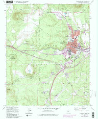 Flagstaff West 1962 topographic map thumbnail