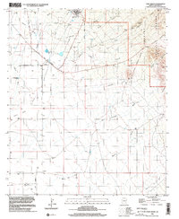 Fort Grant 1996 topographic map thumbnail