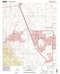 Fort Huachuca 1996 topographic map thumbnail