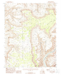 Fossil Bay 1988 topographic map thumbnail