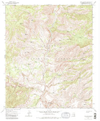 Fritz Canyon 1967 topographic map thumbnail