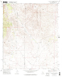 Galleta Flat West 1973 topographic map thumbnail