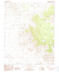 Garnet Mountain 1989 topographic map thumbnail