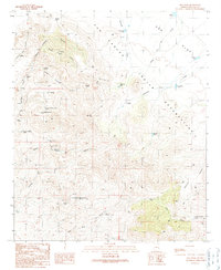 Gila Peak 1989 topographic map thumbnail