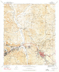 Globe 1945 topographic map preview