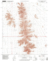 Granite Mountains North 1996 topographic map thumbnail