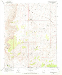 Grapevine Canyon 1968 topographic map thumbnail
